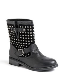Zigi Girl Intent Studded Leather Suede Ankle Boots