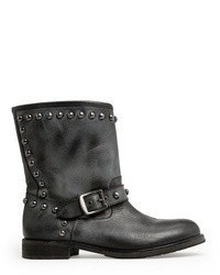 Mango Outlet Rounded Studs Leather Boots