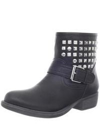 Steve Madden Outtlaww Leather Studded Ankle Boots