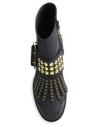 Burberry Whitchester Studded Leather Buckle Boots