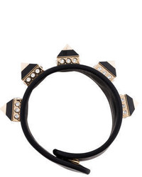 Givenchy Crystal Stud Leather Cuff
