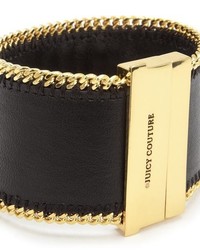 Juicy Couture Stud Embellished Leather Cuff Bracelet