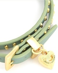 Juicy Couture Studded Leather Double Wrap Bracelet