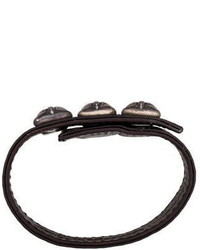 Chrome Hearts Patent Leather Bracelet