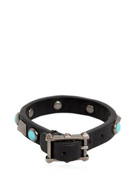Valentino Rockstud Rolling Leather Bracelet