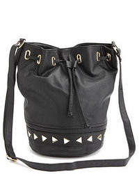 Charlotte Russe Studded Faux Leather Bucket Bag