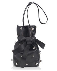 Jimmy Choo Eve Studded Leather Bucket Bag