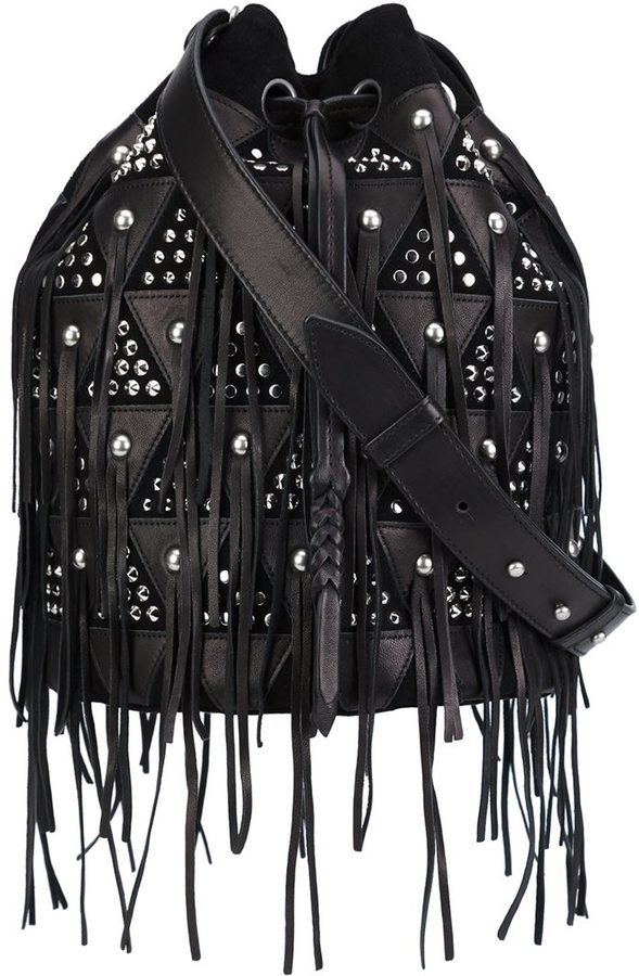 Jerome Dreyfuss Jrme Dreyfuss Popeye Studded Bucket Bag, $827 ...