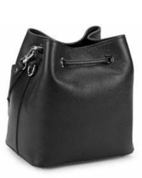 Leon Studded Leather Bucket Bag
