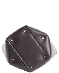 Proenza Schouler Medium Hex Studded Leather Bucket Bag Black