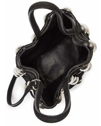 Alexander Wang Mini Roxy Studded Cage Leather Bucket Bag