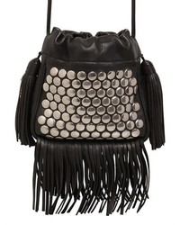 Saint Laurent Helena Studded Leather Bucket Bag