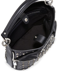 Alexander McQueen Small Studded Leather Bucket Bag Black
