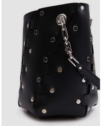 Proenza Schouler Studded Hinged Mini Hex Bucket Bag