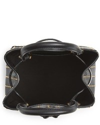 Moschino Studded Leather Bucket Bag Black