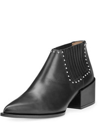 Givenchy Lux Leather Studded Chelsea Boot Black