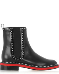 Christian Louboutin Notting Hill 25 Studded Leather Chelsea Boots Black