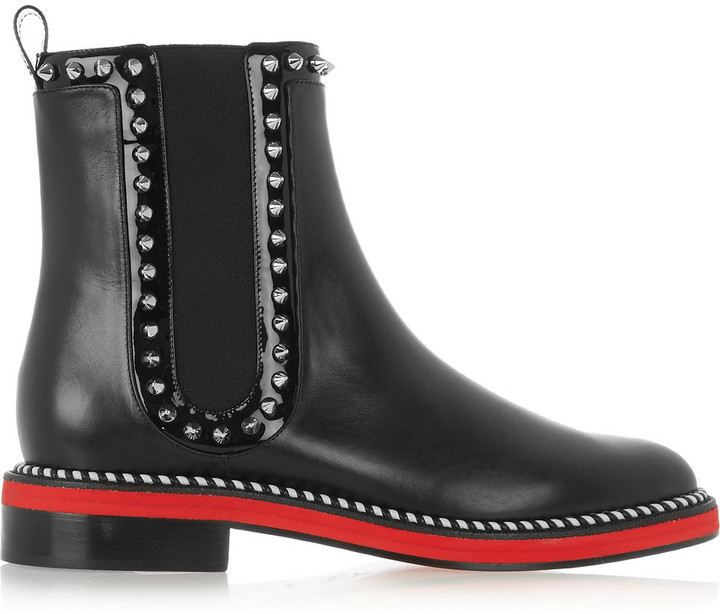 Christian Louboutin Notting Hill 25 Studded Leather Chelsea Boots ...