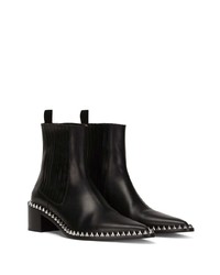 Dolce & Gabbana Studded Leather Ankle Boots