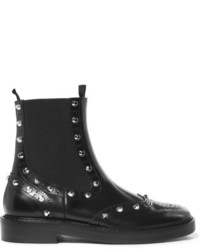 Balenciaga Studded Leather Chelsea Boots Black