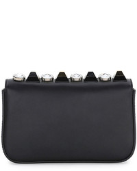 Fendi Baguette Mini Studdedrhinestone Bag Black Multi