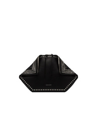 Alexander McQueen Black Folded Leather Studded Clutch Bag