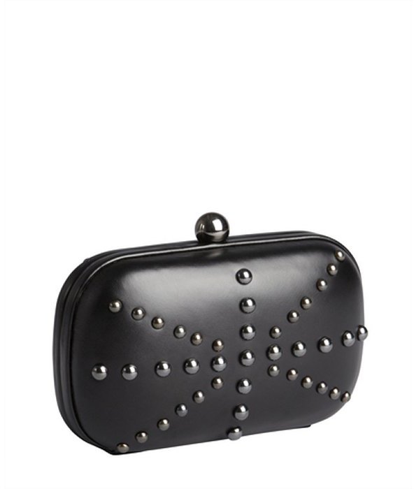 black studded clutch