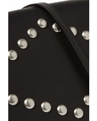 Isabel Marant Nicia Studded Leather Shoulder Bag Black
