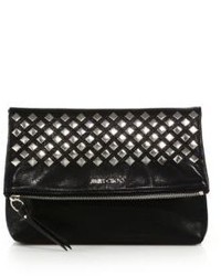 Jimmy Choo Nyla Square Studded Leather Pouch