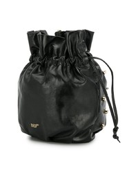 RED Valentino Red Studded Drawstring Pouch