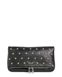 Zadig & Voltaire Rock Star Studded Leather Clutch