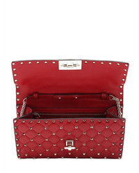 Valentino Spike Quilted Studded Leather Clutch