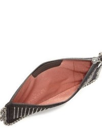 Stella McCartney Studded Faux Leather Zip Pouch