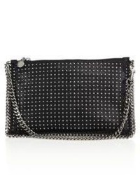 Stella McCartney Studded Faux Leather Zip Pouch