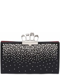 Alexander McQueen Studded Leather Knuckle Clutch