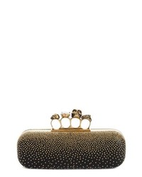Alexander McQueen Studded Leather Knuckle Clutch