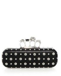 Alexander McQueen Studded Leather Knuckle Long Box Clutch