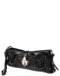 Burberry Studded Leather Zip Clutch
