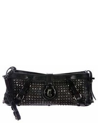 Burberry Studded Leather Zip Clutch