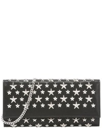 Jimmy Choo Yellow Star Studded Leather Milla Convertible Clutch
