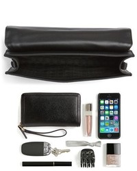 Louise et Cie Yselle Studded Leather Flap Clutch