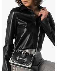 Prada Black Cahier Small Leather Cross Body Bag