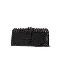 Prada Black Cahier Studded Leather Bag