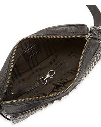 Frye Cameron Studded Leather Crossbody Bag Black