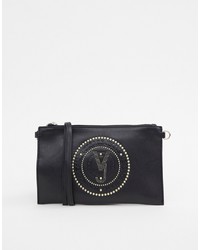 Versace Jeans Embossed Logo Crossbody Bag