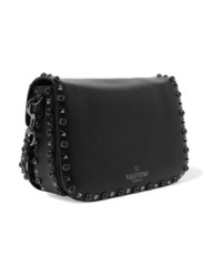 Valentino Garavani The Rockstud Rolling Textured Leather Shoulder Bag