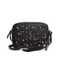 Saint Laurent Medium Lou Star Studded Calfskin Leather Camera Bag