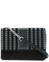 Women's Black Studded Leather Crossbody Bags by MICHAEL Michael Kors |  Lookastic