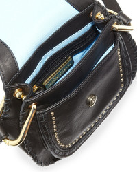 Cynthia Rowley Phoebe Studded Leather Crossbody Bag Black