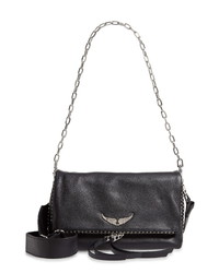 Zadig & Voltaire Rocky Studded Leather Crossbody Bag